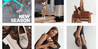 Оформление аккаунта интеренет магзина обуви и аксессуаров