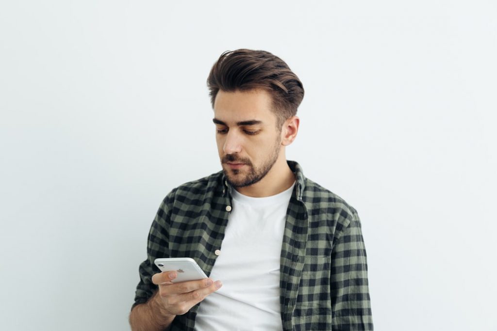 Man holding phone