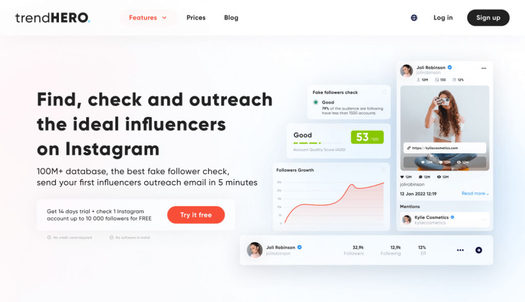 trendhero instagram analytics tool